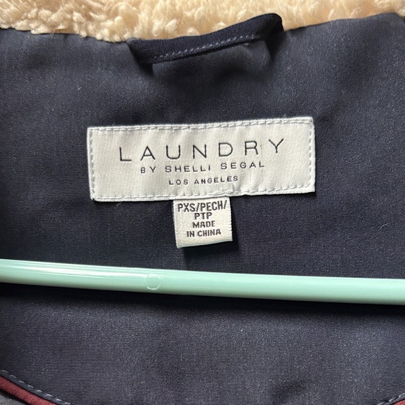 Laundry By Shelli Segal Navy Quilted Jacket - Picture 5 of 7